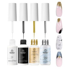 Beetles Gel Liner Or Miroir – reflets éclatants pour un look moderne sur ongles
