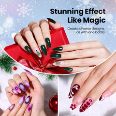 Beetles Gel Blooming permet des designs marbrés élégants sur les ongles.