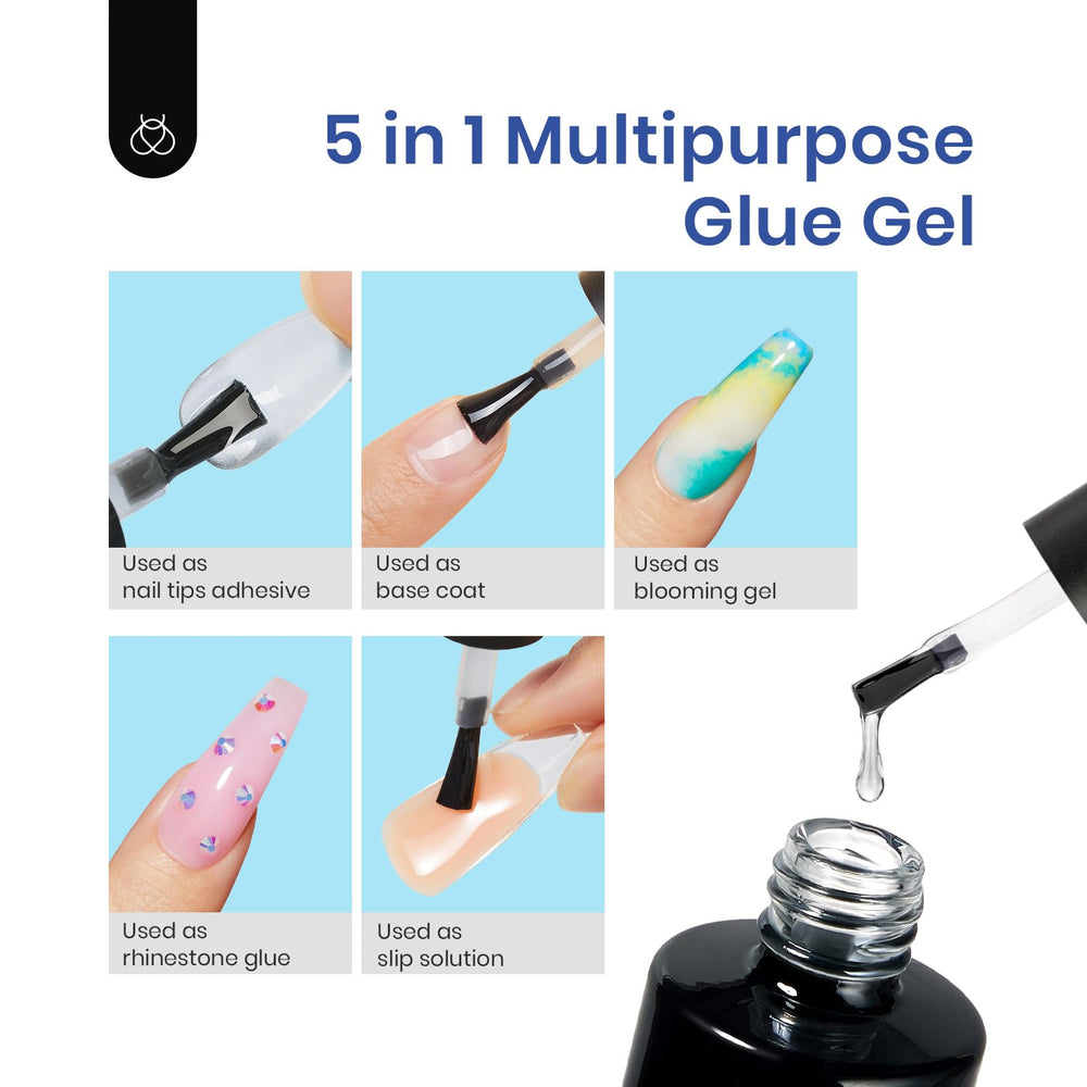 Beetles Gel Nail Kit base gel 9 en 1 utilisation polyvalente