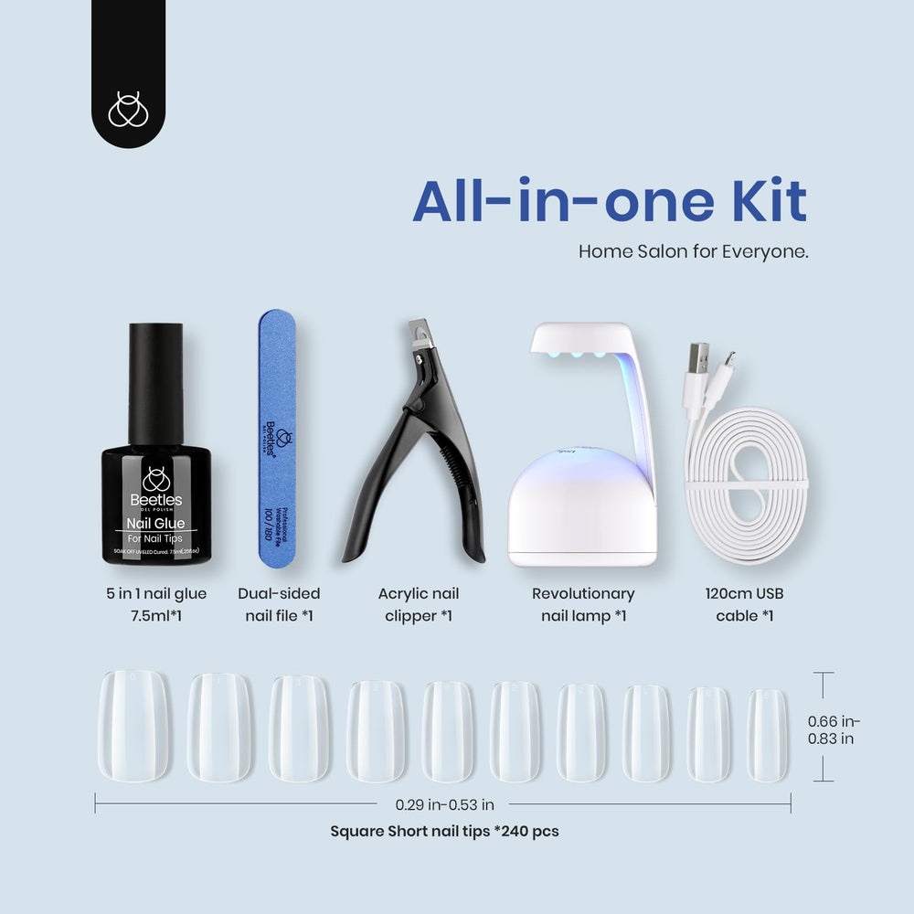 Coffret cadeau Beetles Gel Nail Kit complet pour maison