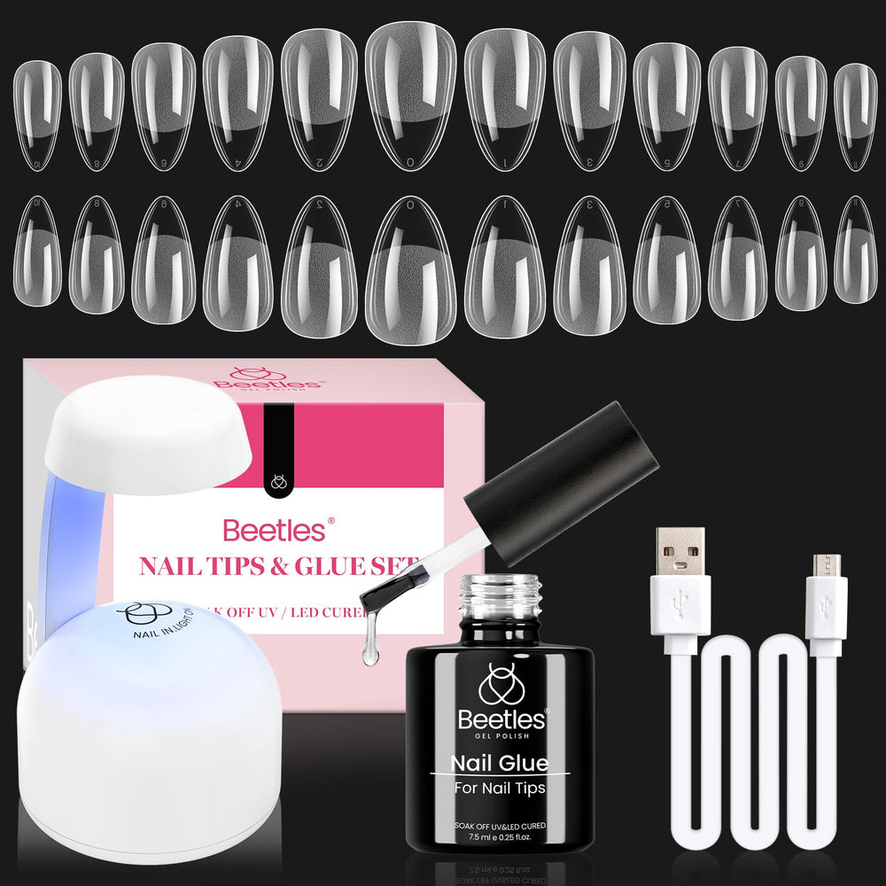 Beetles Gel Nail Kit avec lampe UV-LED portable pour manucure à domicile