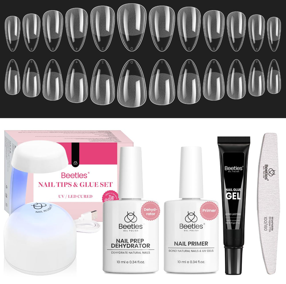 Beetles Gel Nail Kit Short Almond Gift Spree box ready for at-home manicure ideas