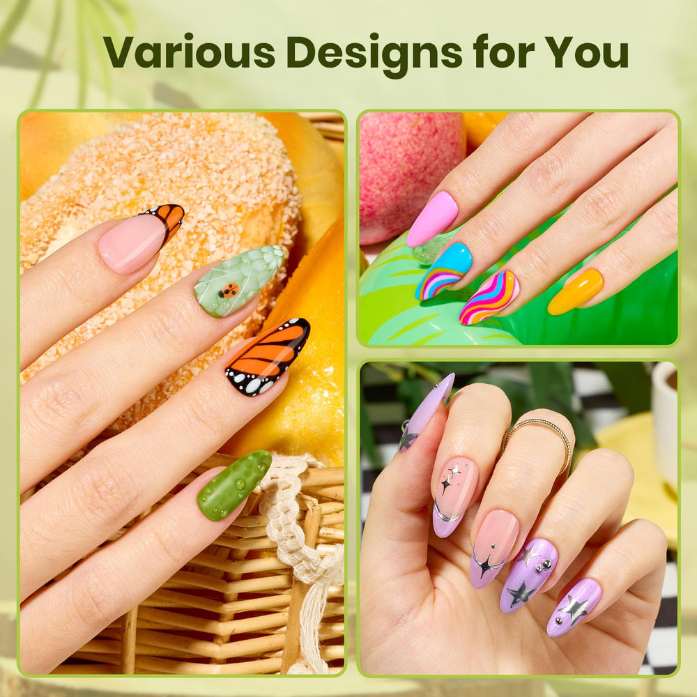 Beetles Gel Polish Kit paillettes pour des accents scintillants.