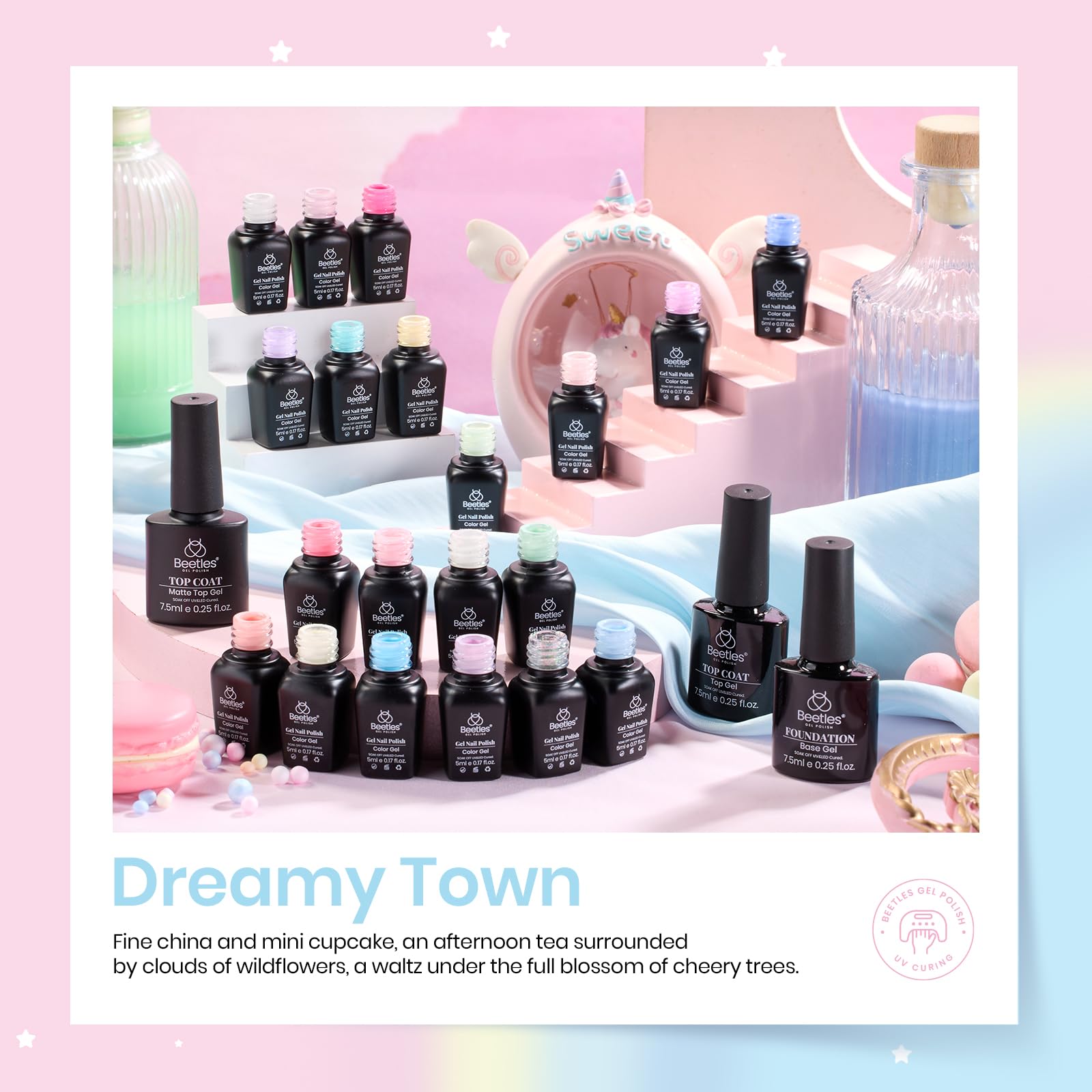 Vernis Beetles avec paillettes scintillantes pour un accent lumineux.