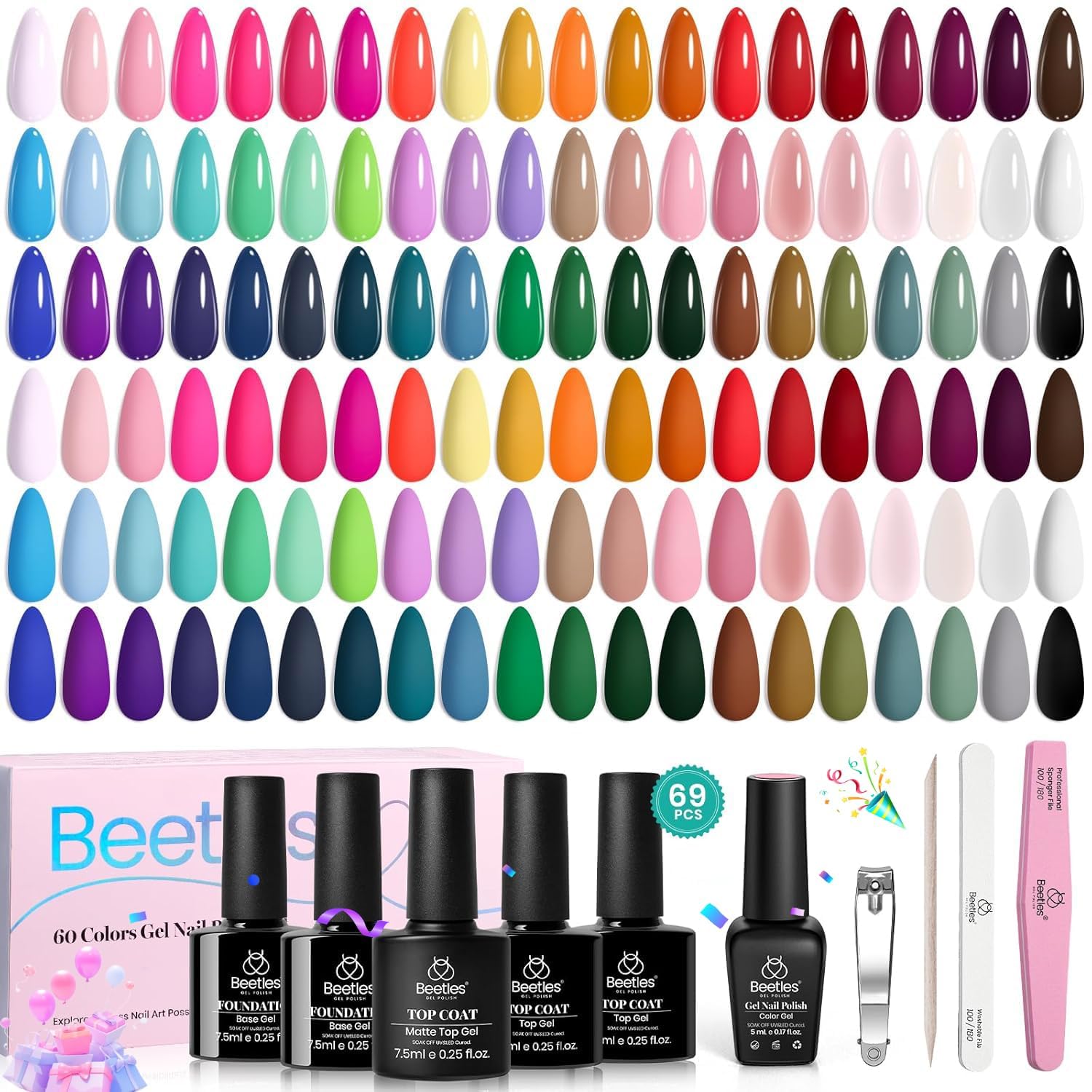Beetles Gel Polish : formulation à pigment riche et faible odeur.