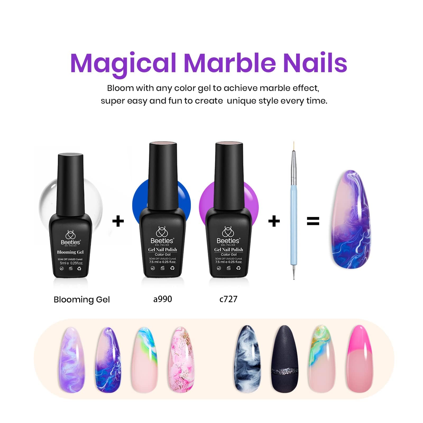 Vernis Gel Beetles Purple Neon pour une touche de fete