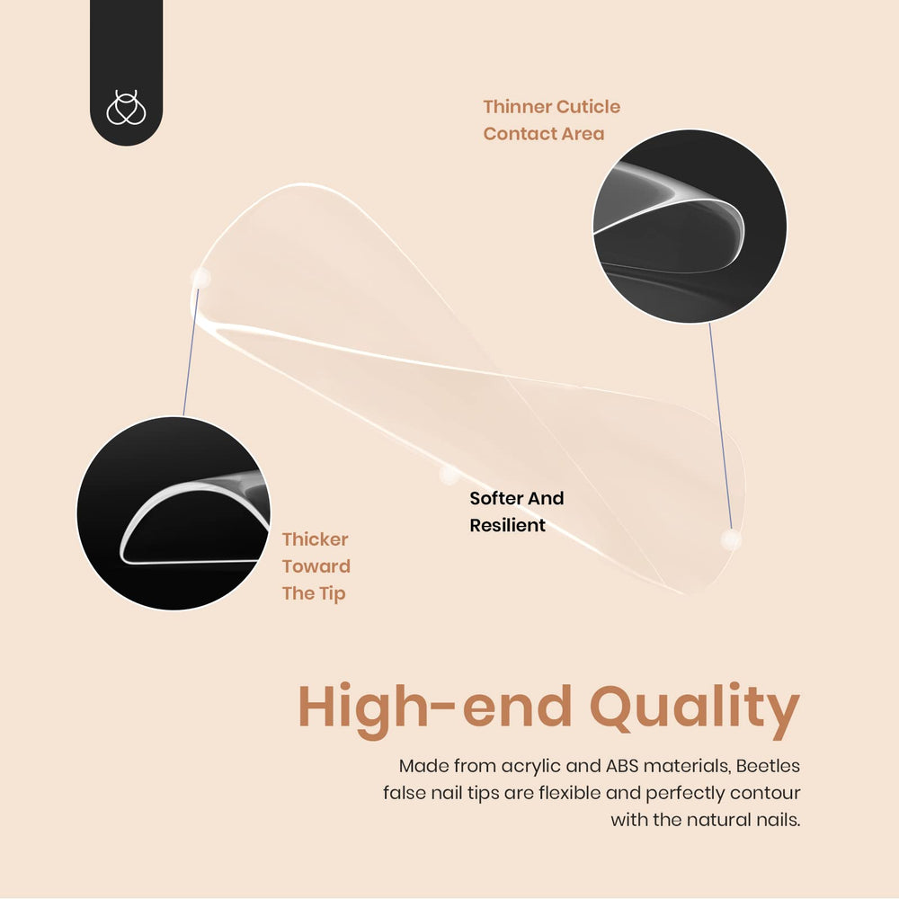 Beetles Gel Nail Tips kit polyvalent pour salon et maison