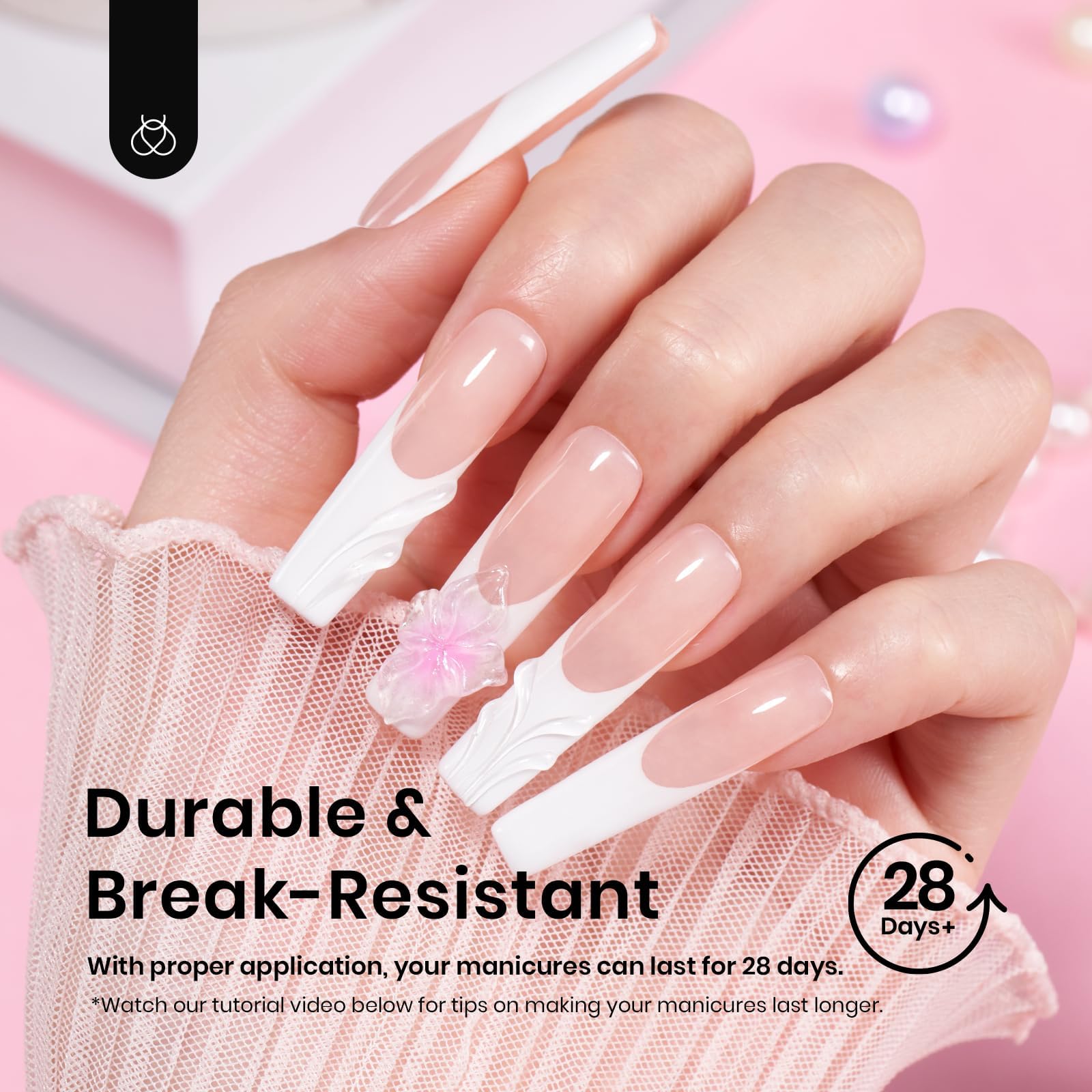 Beetles Gel Nail Tips facile à poser pour extensions gel sans effort.