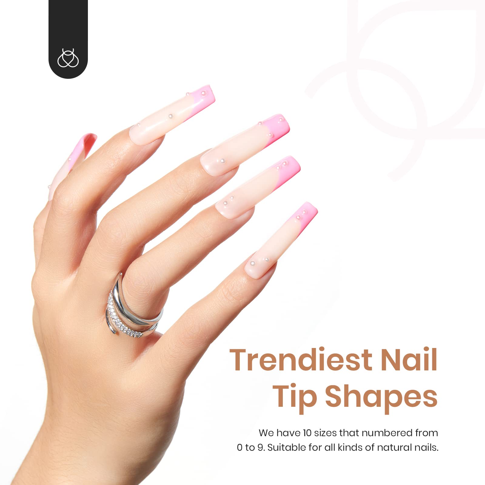 Beetles Gel Nail Tips 10 tailles disponibles pour adaptation rapide