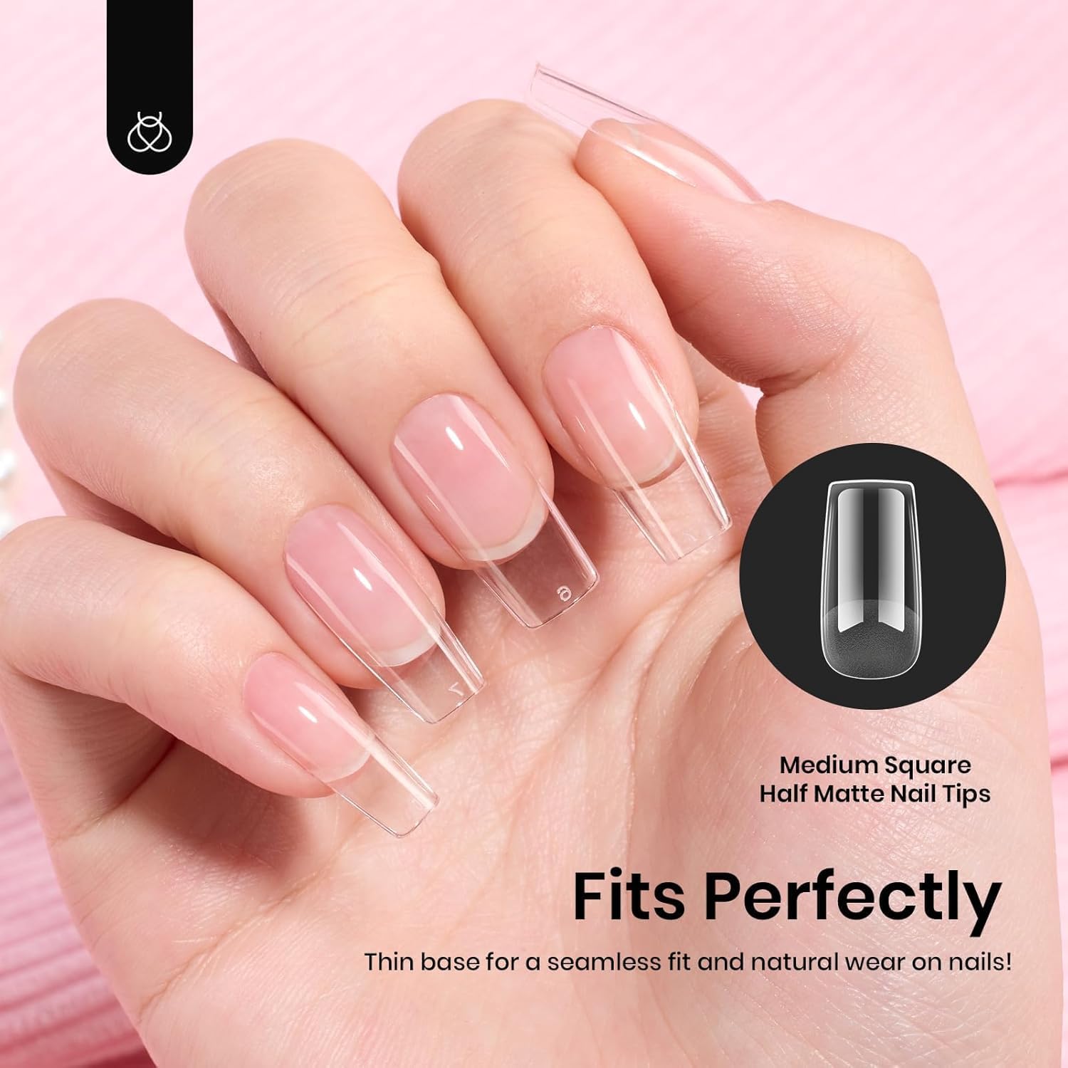 Beetles Gel Nail Tips Etch-X pack photo; aperçu du contenu et des tailles.