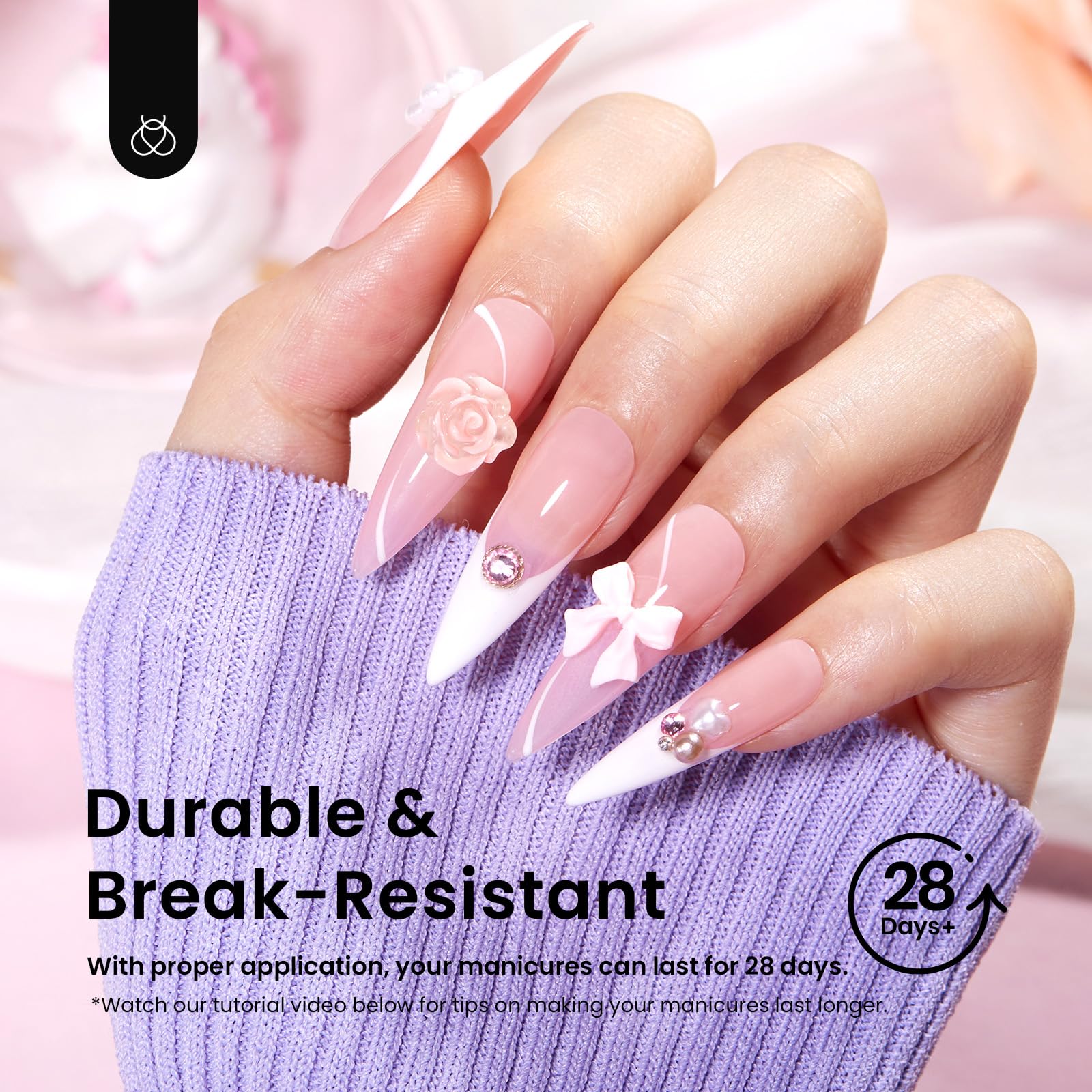Beetles Gel Tips Etch-X odorless durable material for comfortable wear