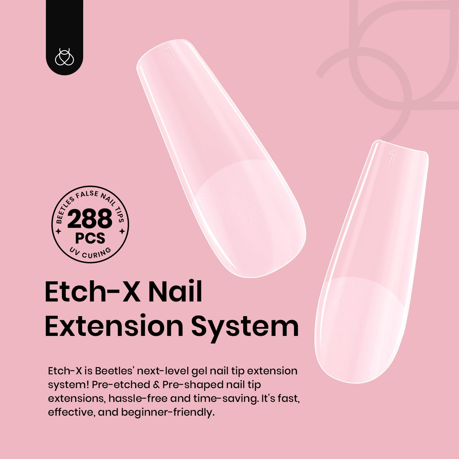 Beetles Gel Nail Tips préformes numérotation 0-9 pour un ajustement rapide.
