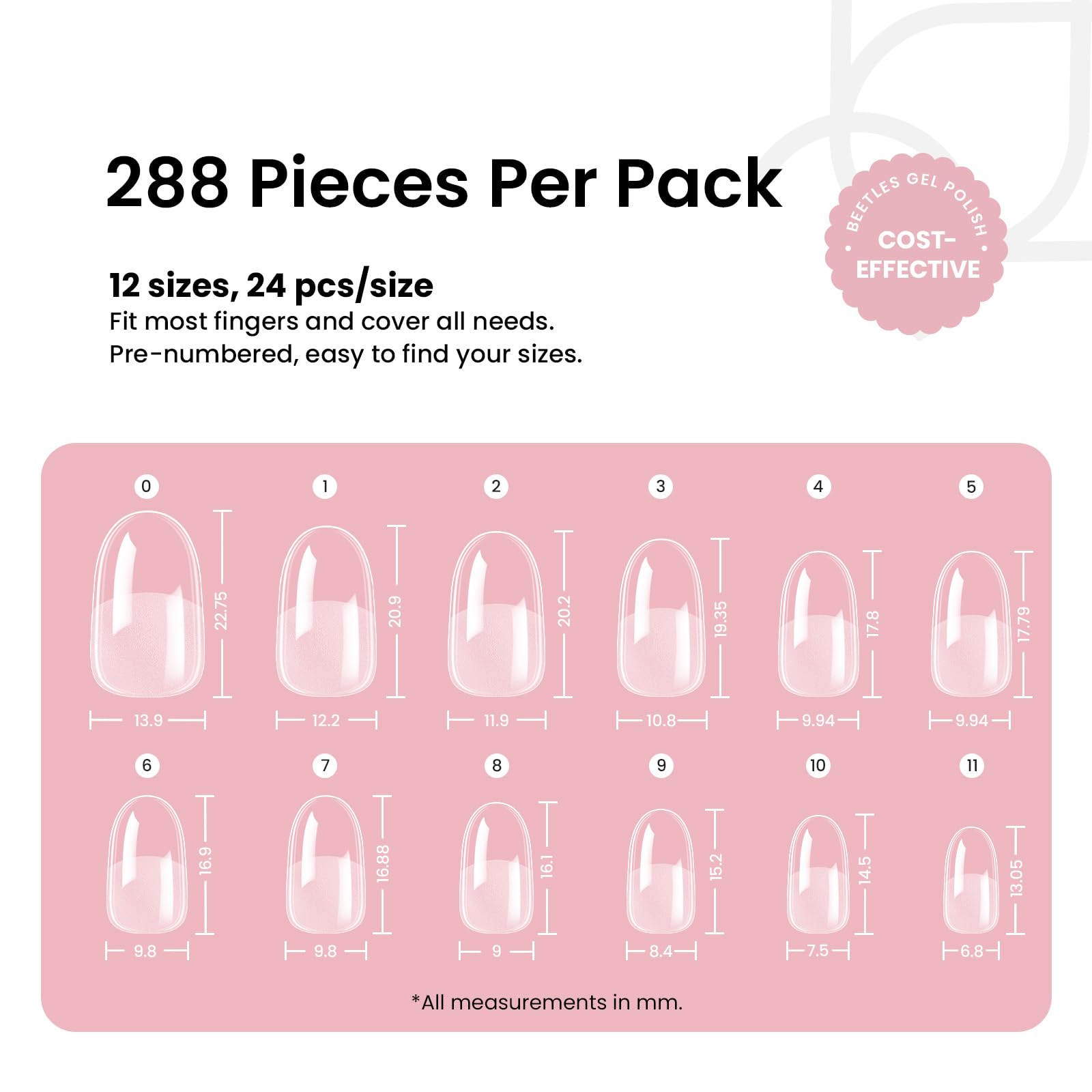Beetles Gel Nail Tips work with gel, dip, or liner art at home.