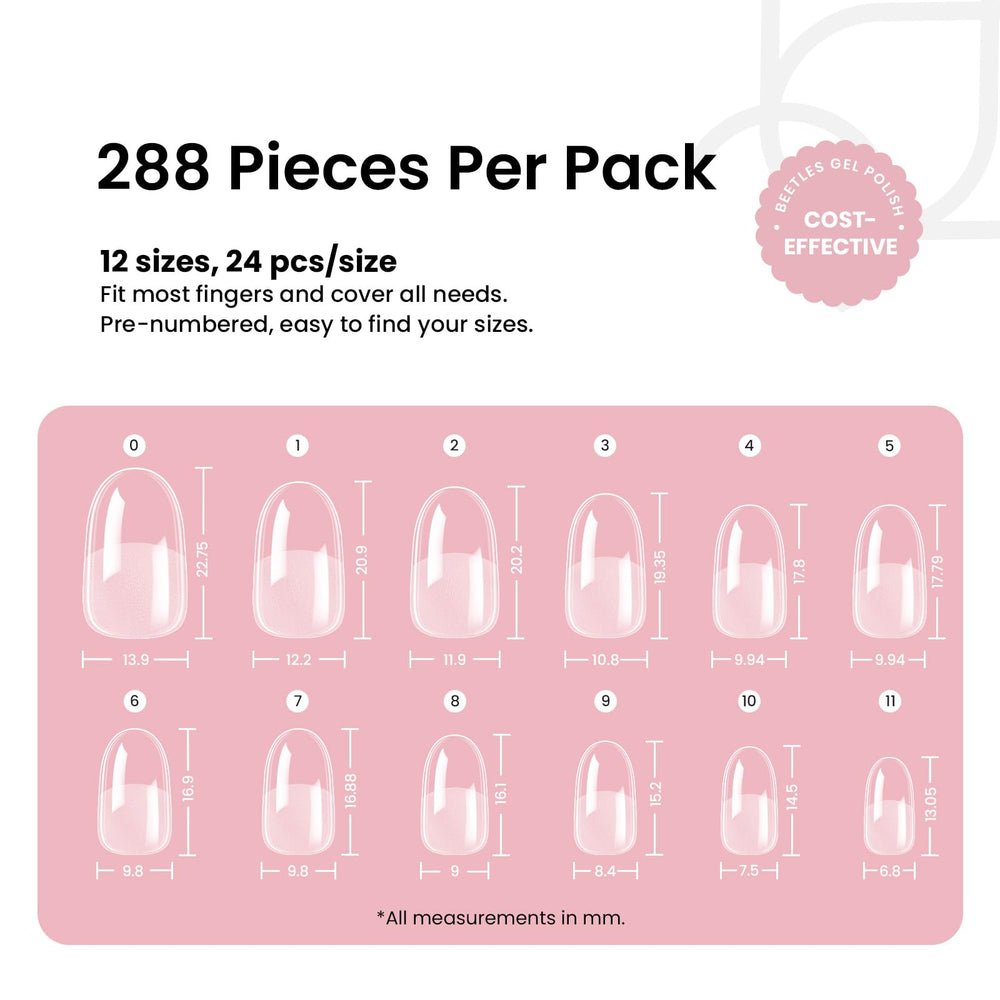 Beetles Gel Nail Tips work with gel, dip, or liner art at home.