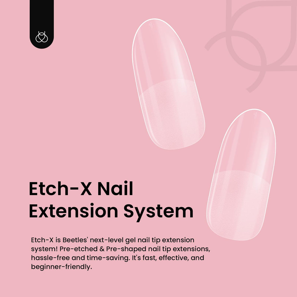 Beetles Gel Nail Tips short oval pre-shaped tips speed up salon-style manicures.