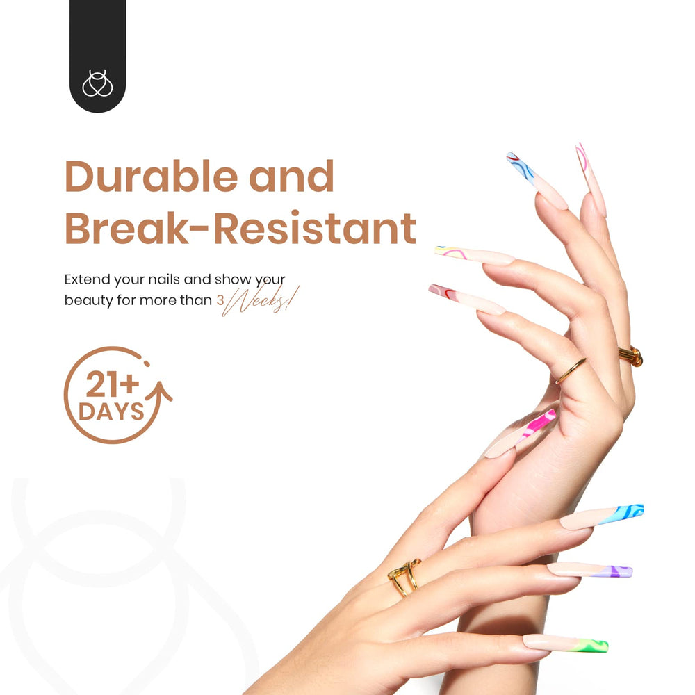 Beetles Gel Nail Tips utilisations multiples pour couleur, pose et art