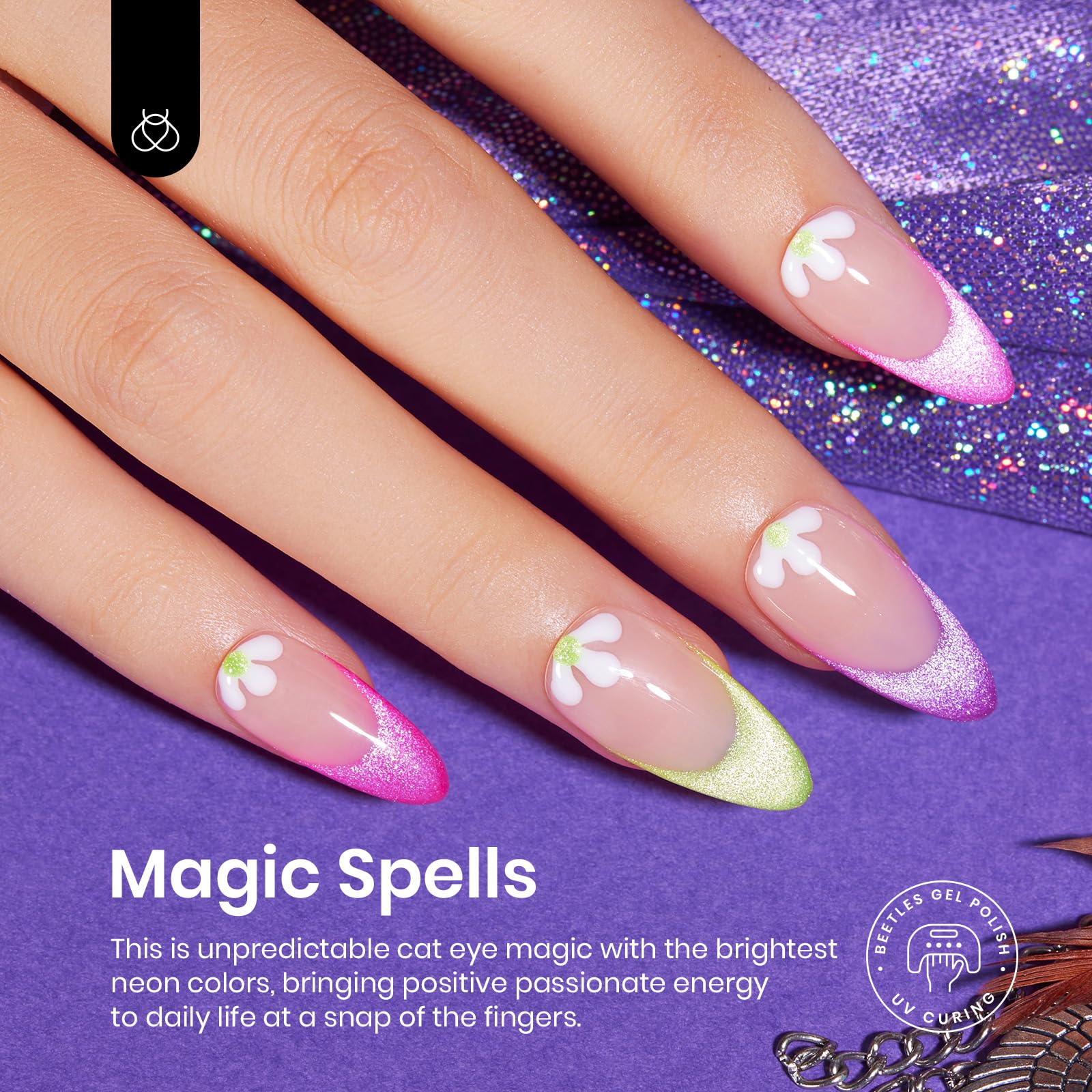 Beetles Neon Gel Polish - brillance longue durée et fini miroir.