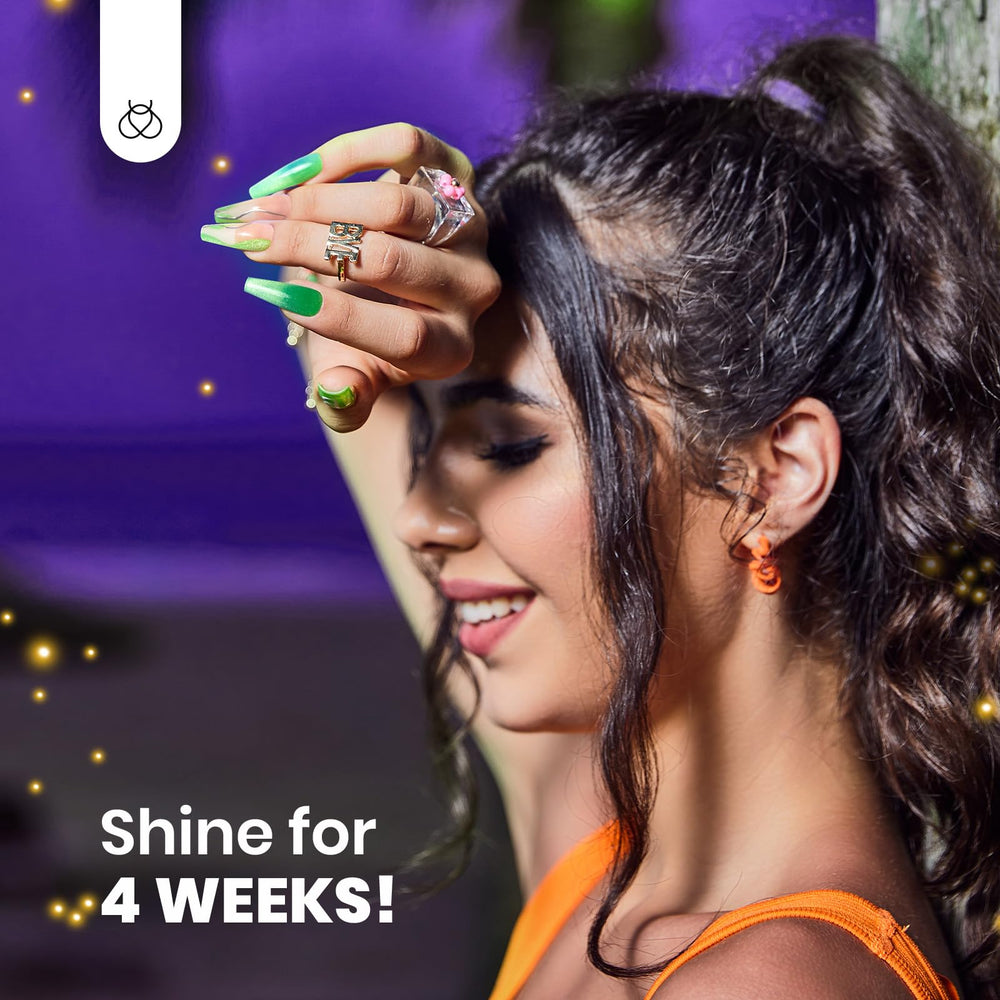 Beetles Gel Neon Glitter - paillettes néon pour ongles glamour.