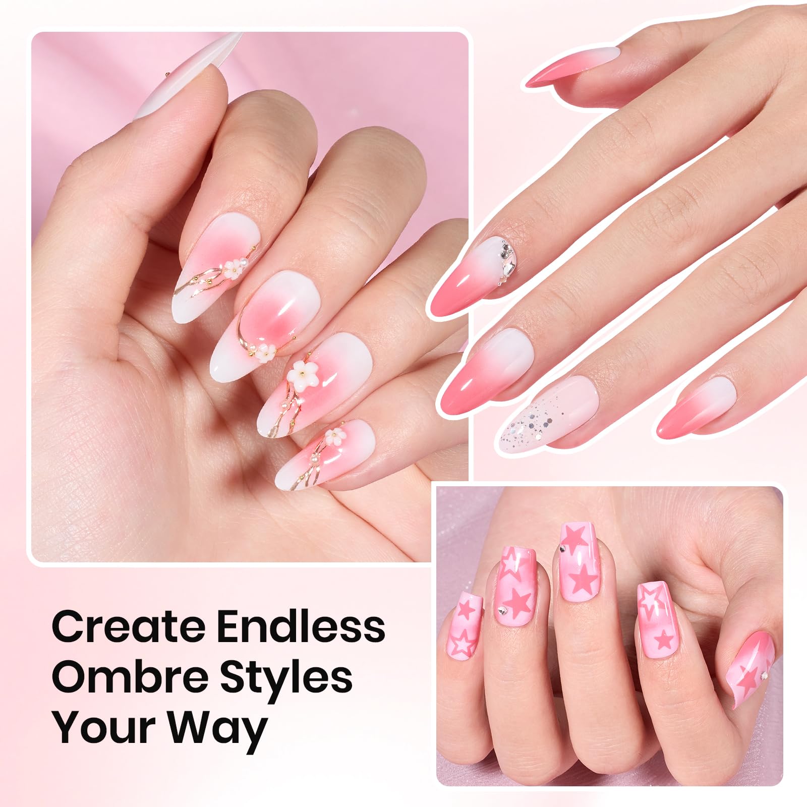 Beetles gel peinture ombre : effet blush et gradation