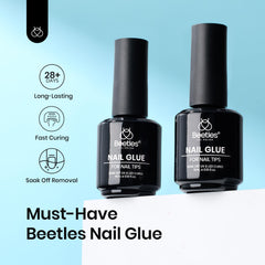 Beetles Gel Polish 9-en-1, bouteille 15 ml, application précise et longue tenue