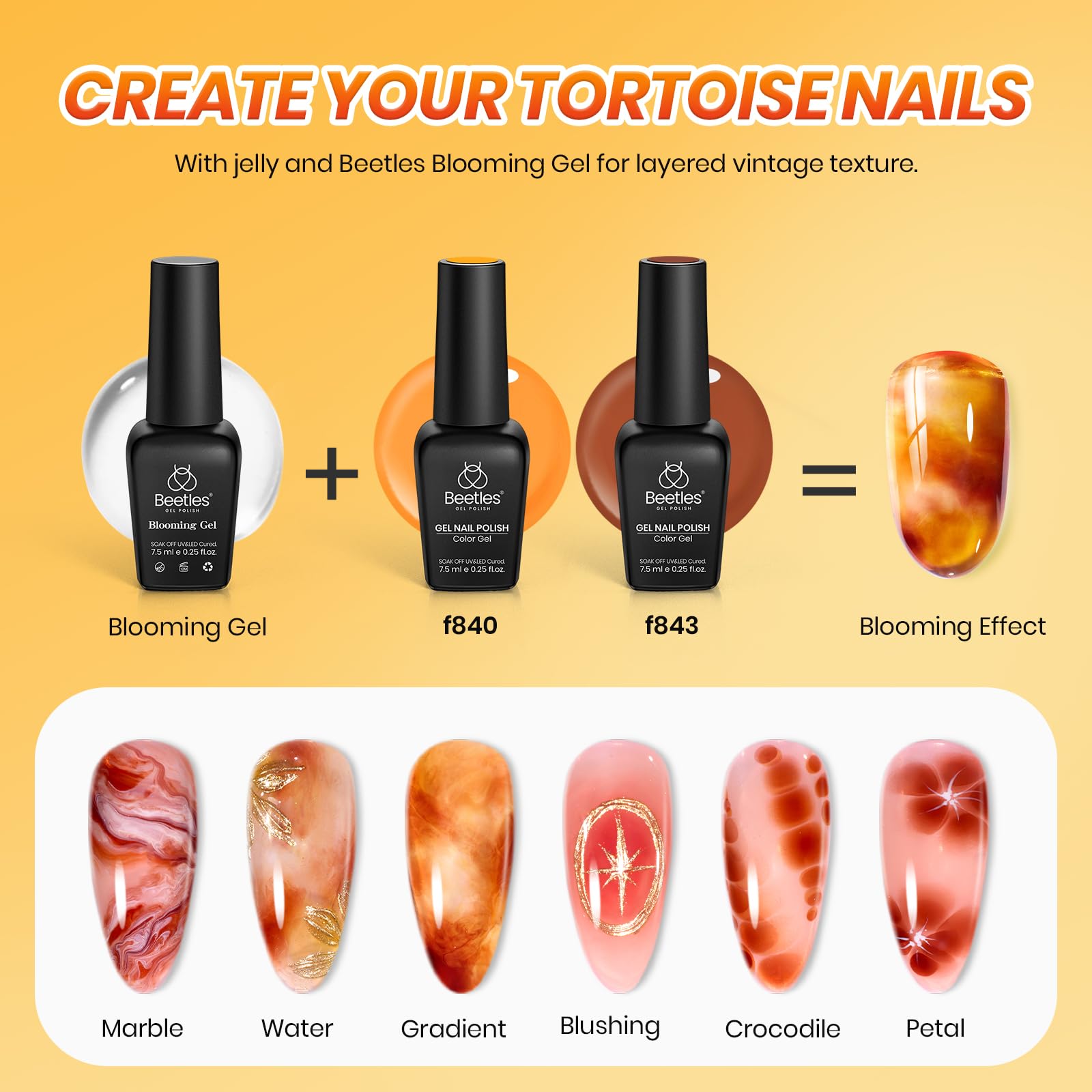 Beetles Amber Chic Nude jelly polish offers versatile minimalist base.