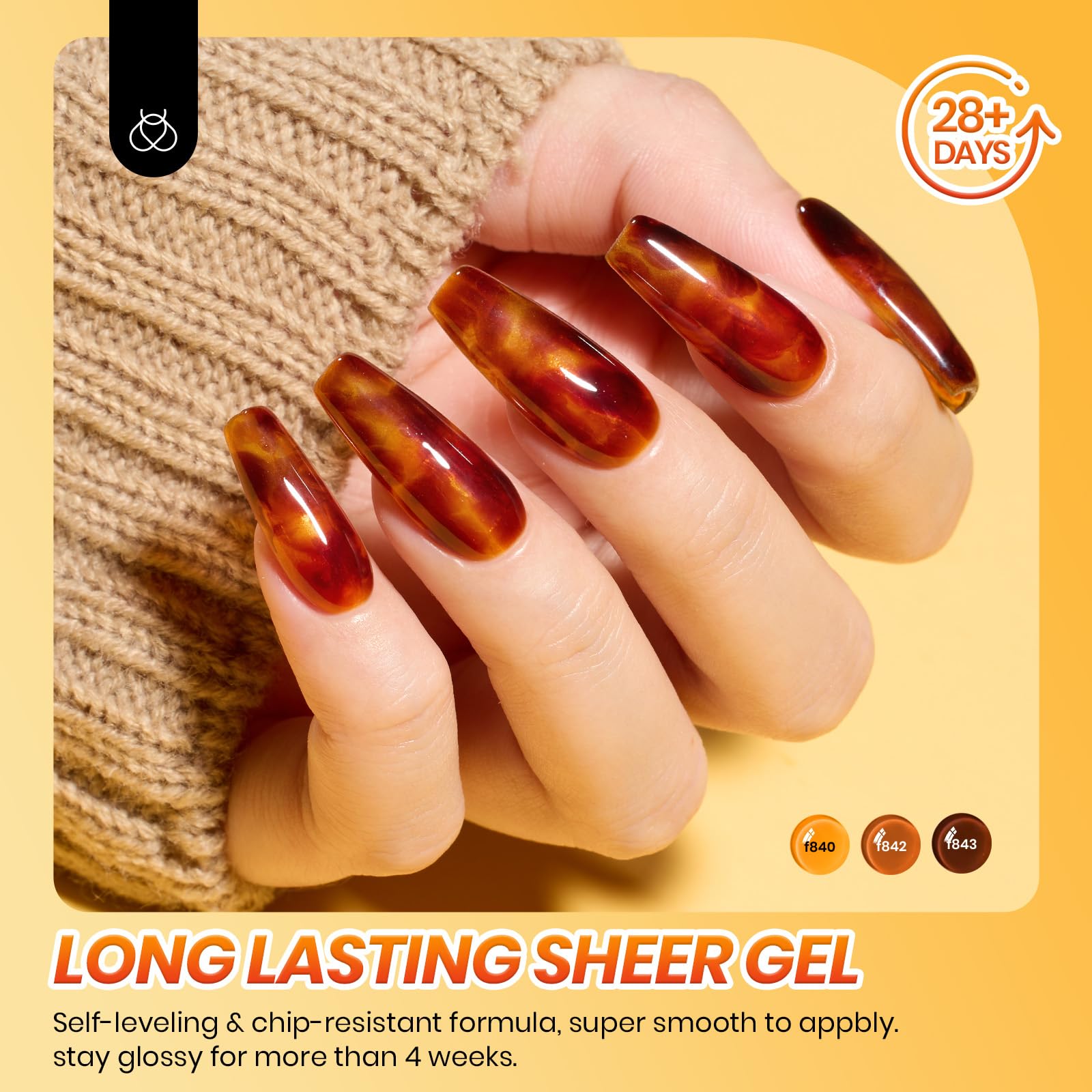 Beetles Amber Chic Yellow jelly polish delivers a natural-looking sheer wash.