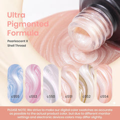 Beetles Pearl Gel Polish blanc irisé pour un éclat subtil et chic