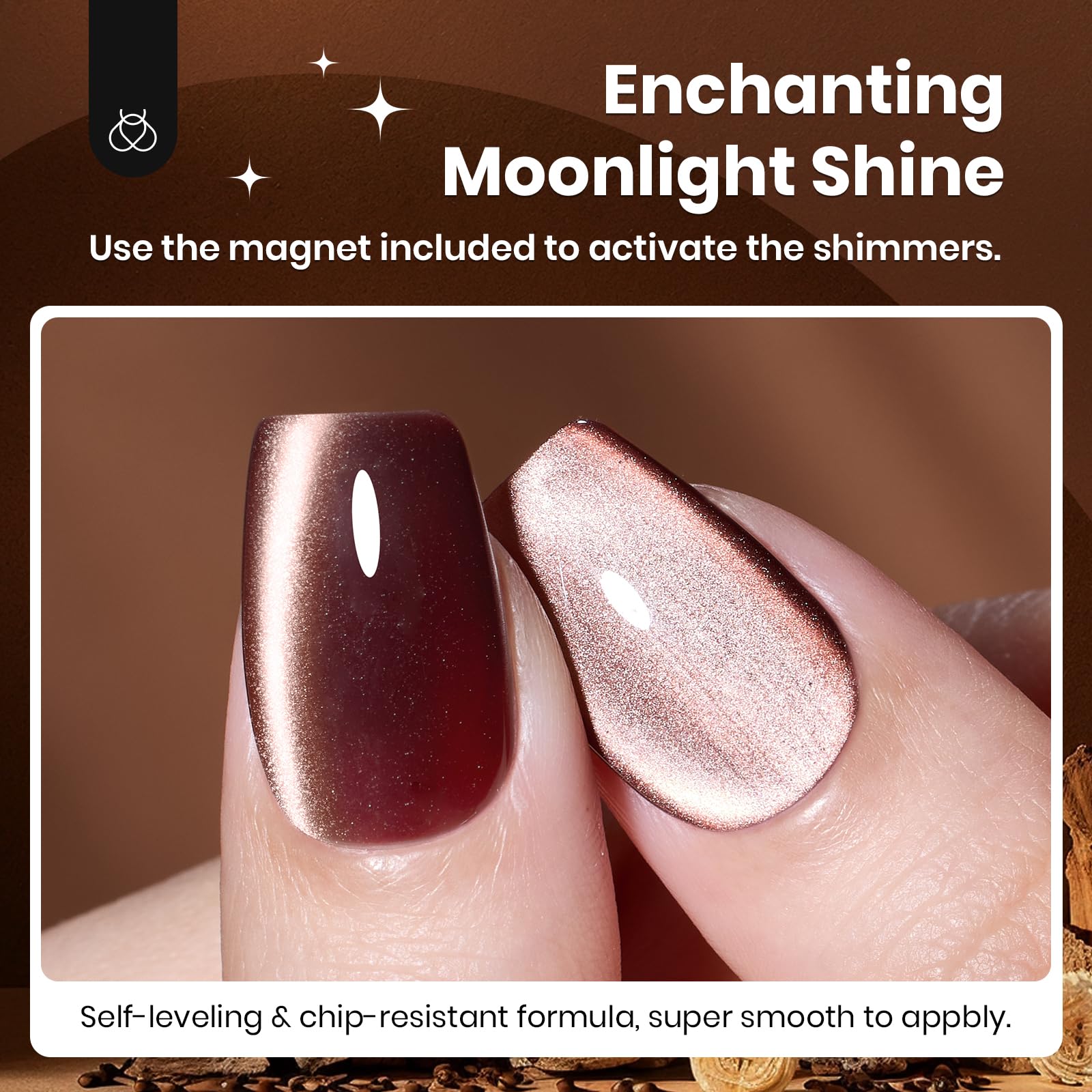 Beetles Cat Eye brun Cinnamon Girl, kit portable, cadeau beauté idéal.