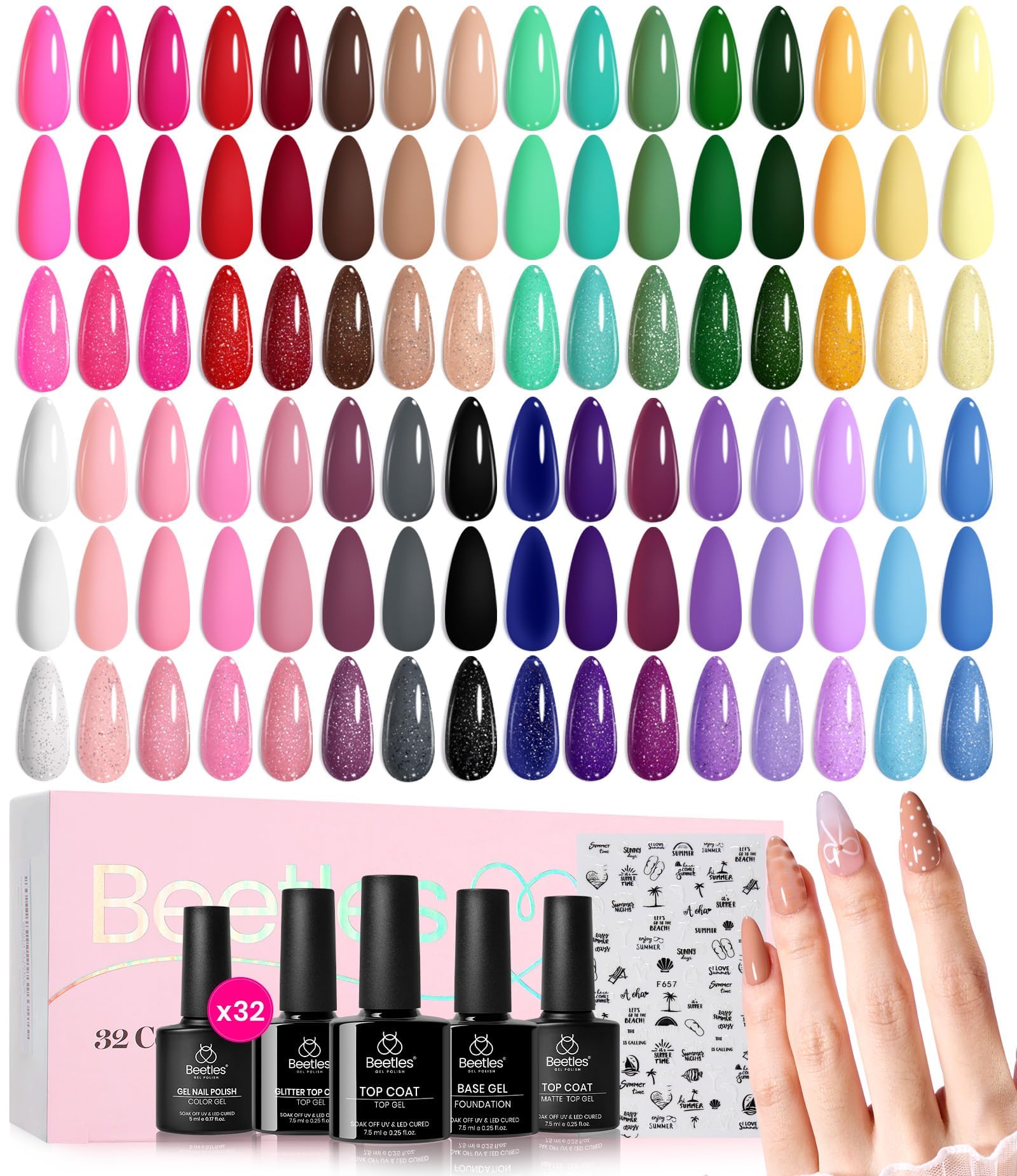 Beetles Gel Polish coffret cadeau élégant et pratique.