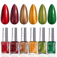 Beetles Gel Polish coffret Saint-Valentin – 6 couleurs pour une manucure rapide et chic.