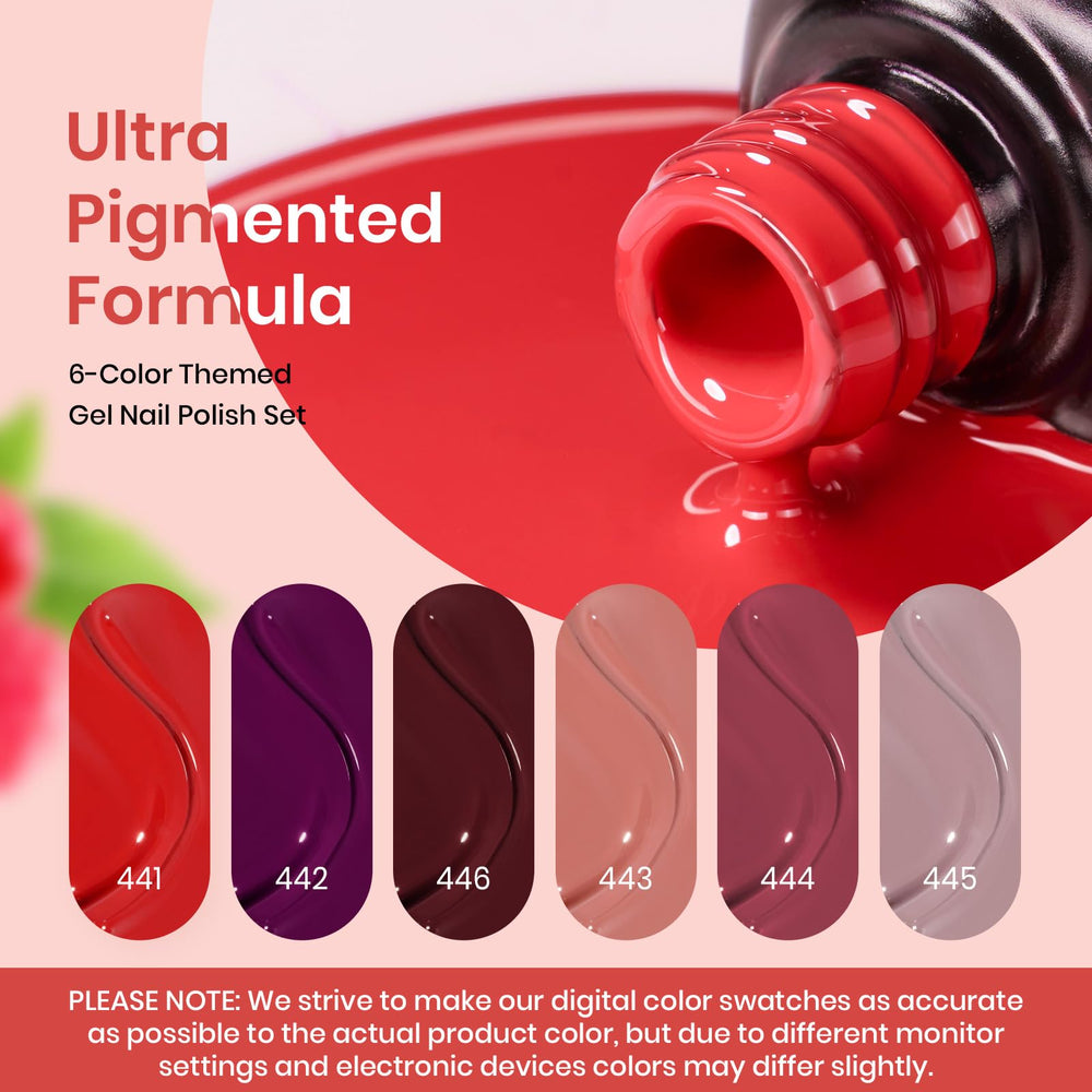 Beetles Gel Polish coffret Saint-Valentin brun sangria – couleur chaude et polyvalente.