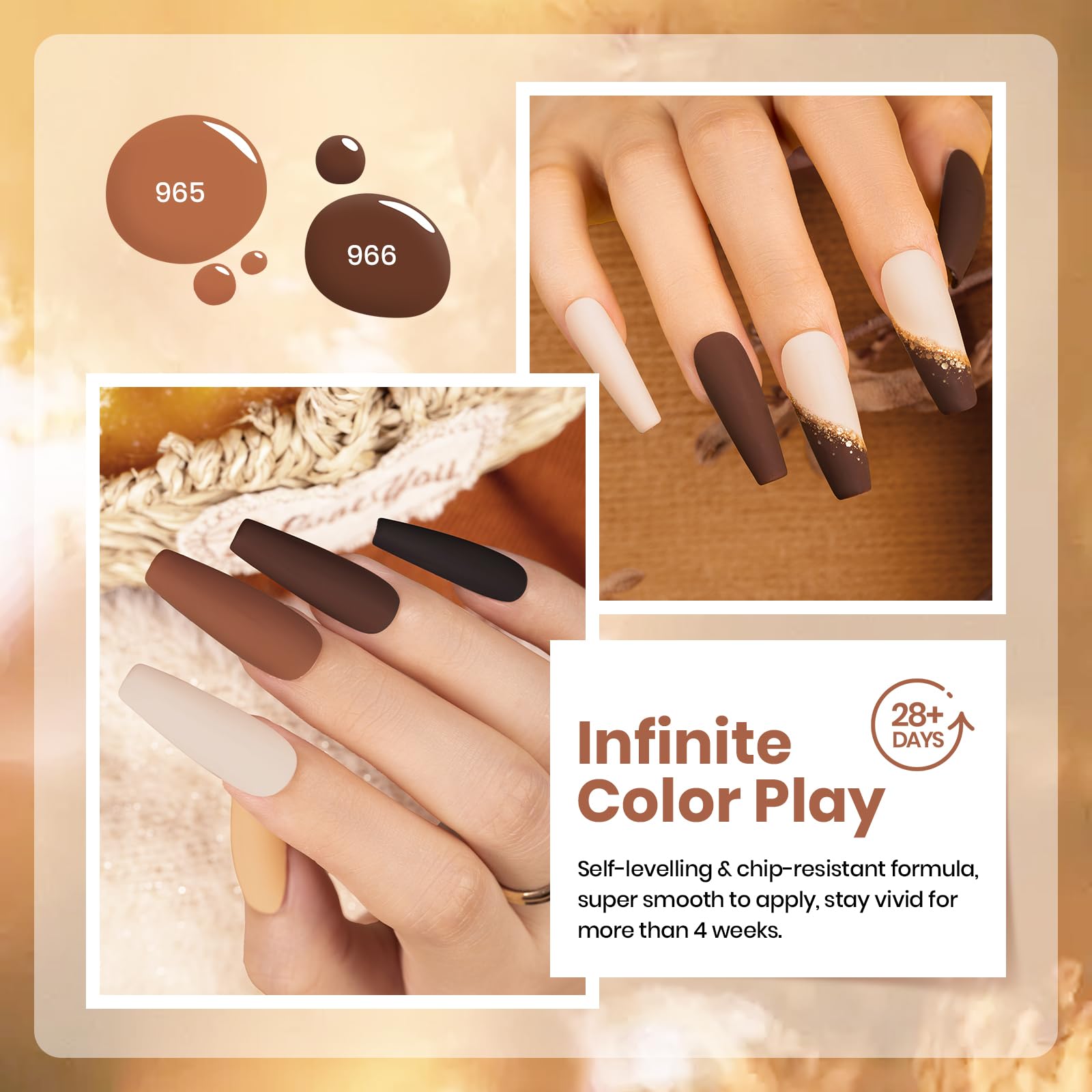 Ensemble noisettes roties – collection chaude pour looks automne.