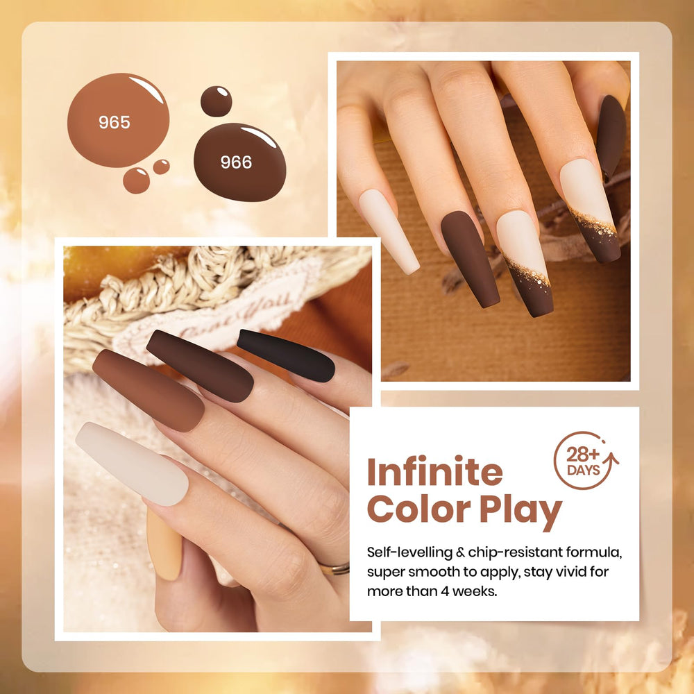 Ensemble noisettes roties – collection chaude pour looks automne.