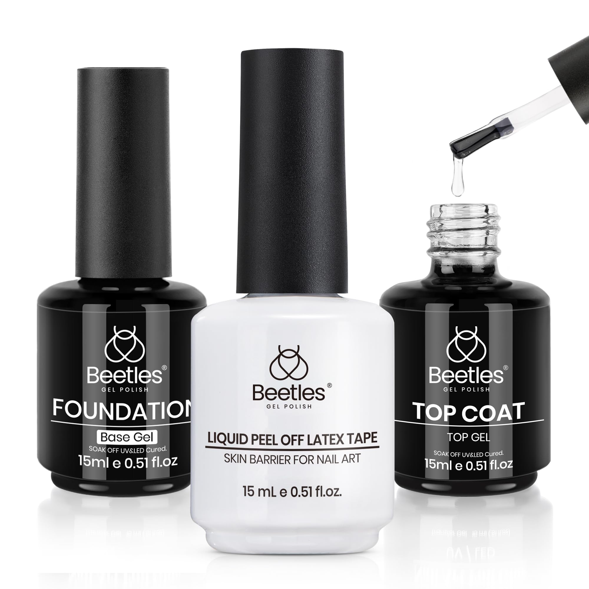 Beetles Gel Polish Couche Base : protection durable favorisant adhérence longue.