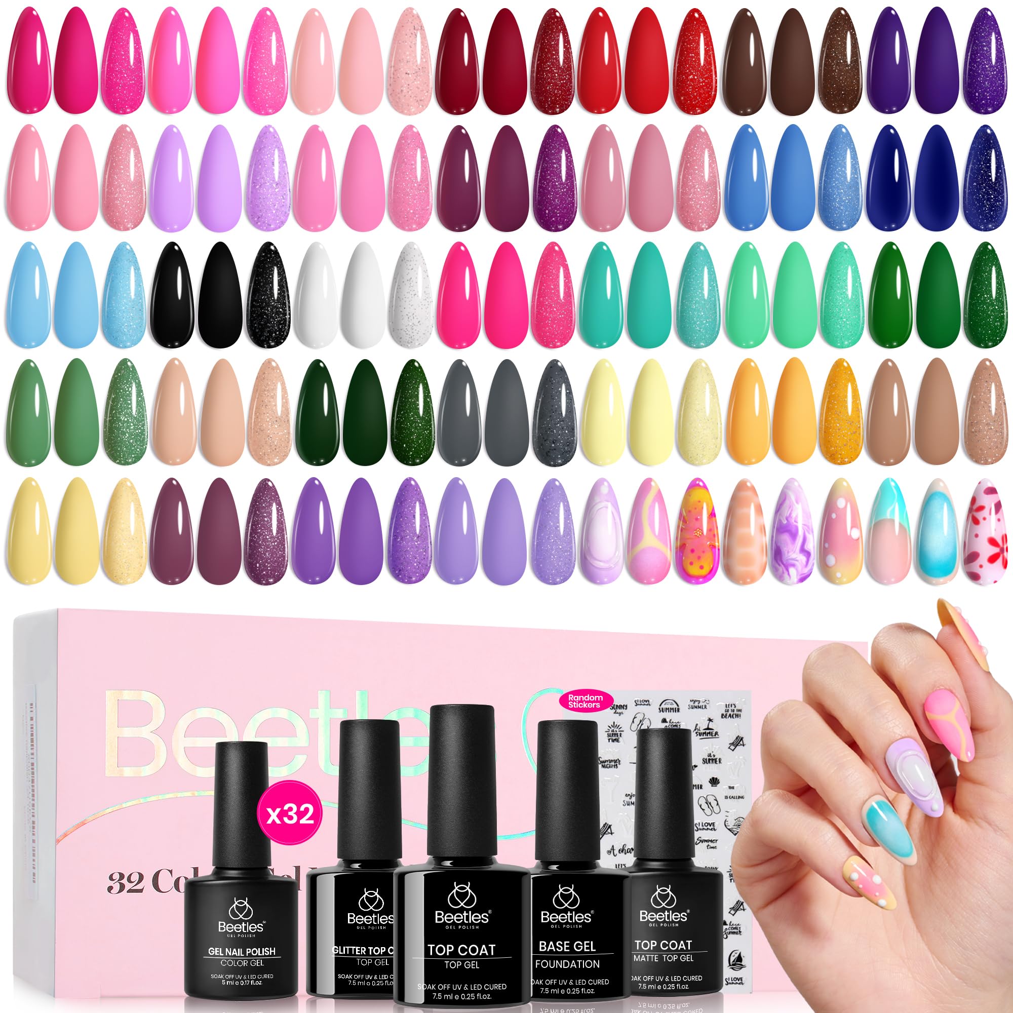 Beetles Gel Polish couleurs pour toutes les saisons, printemps à hiver.