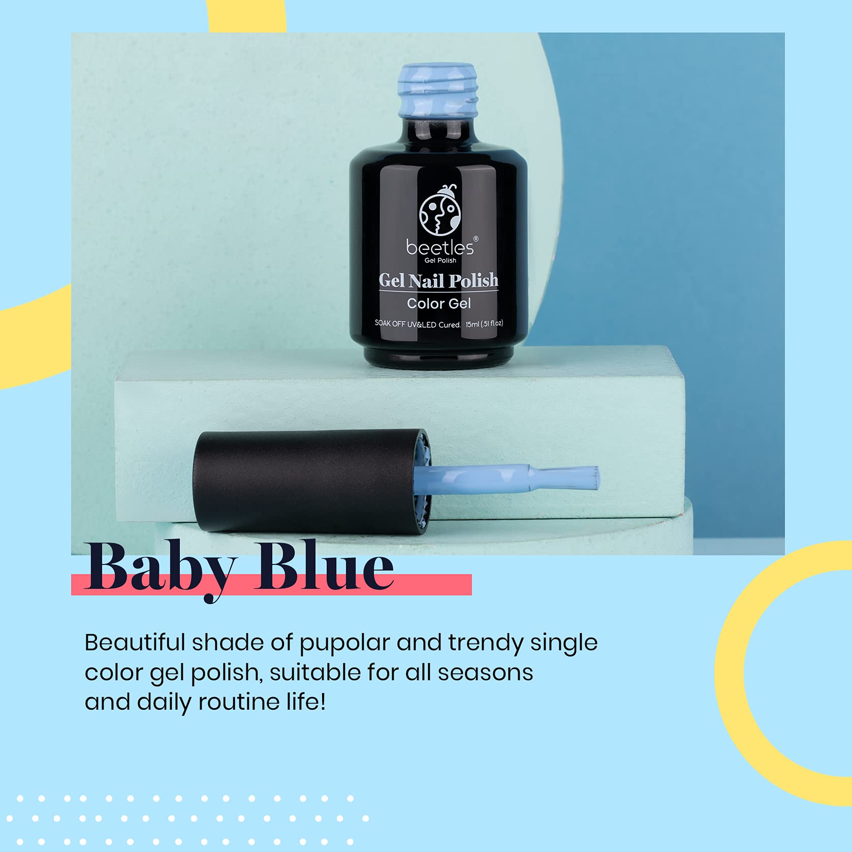 Échantillon couleur a828 pour Beetles Gel Polish, correspondance précise.