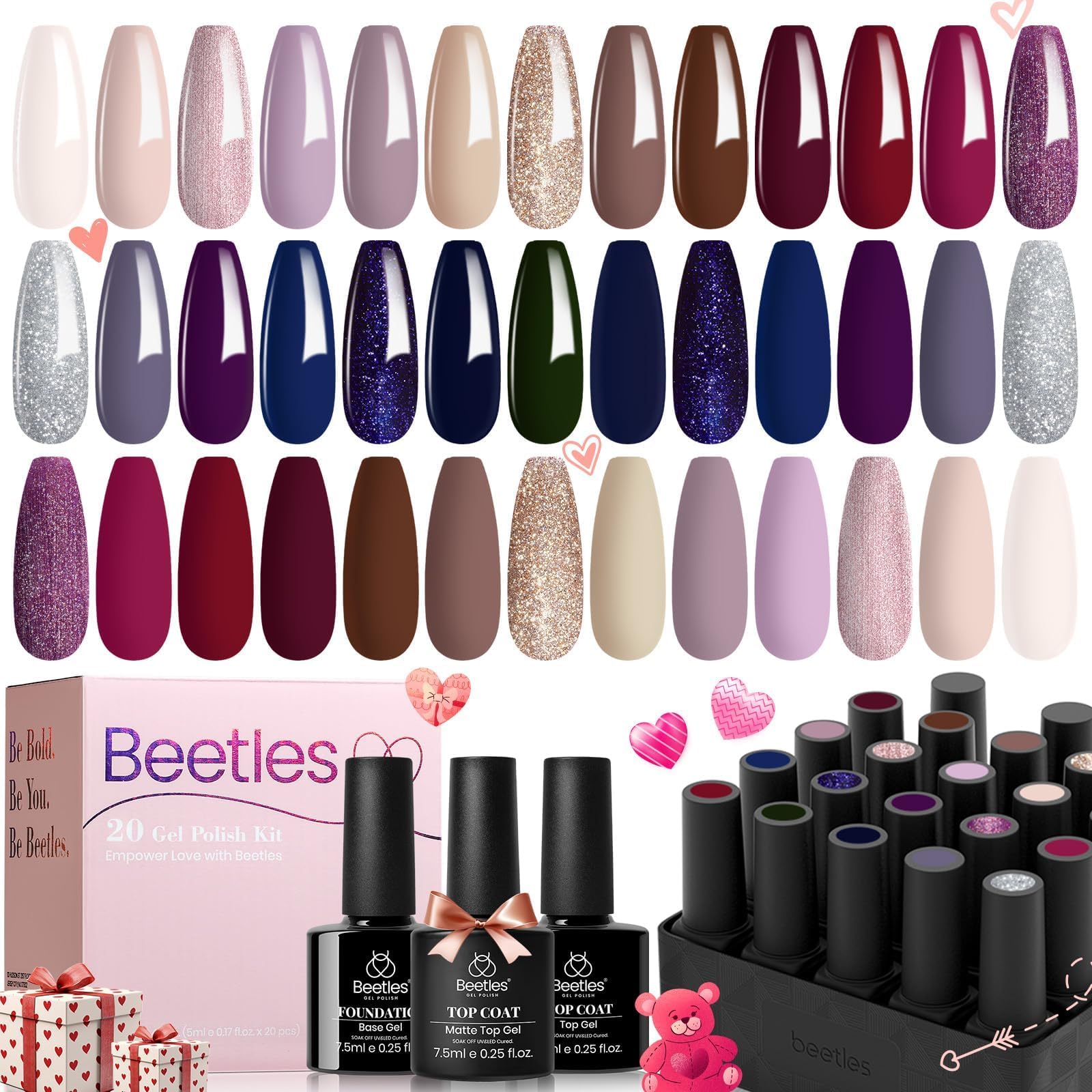 Beetles Gel Polish emballage cadeau saisonnel prêt à offrir