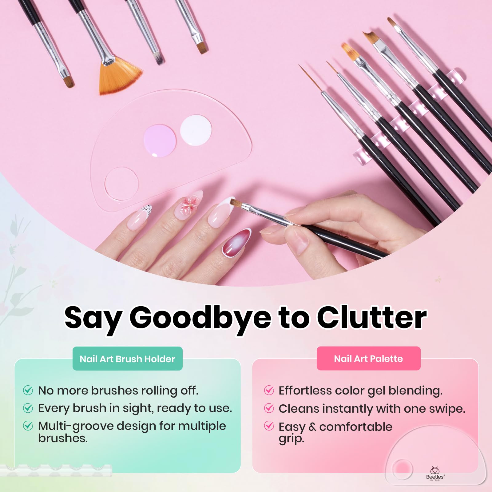 Beetles Gel Polish ensemble dessin ongles – idéal pour maison et salon