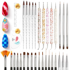 Beetles Gel Polish ensemble pinceaux arts ongles pour motifs précis