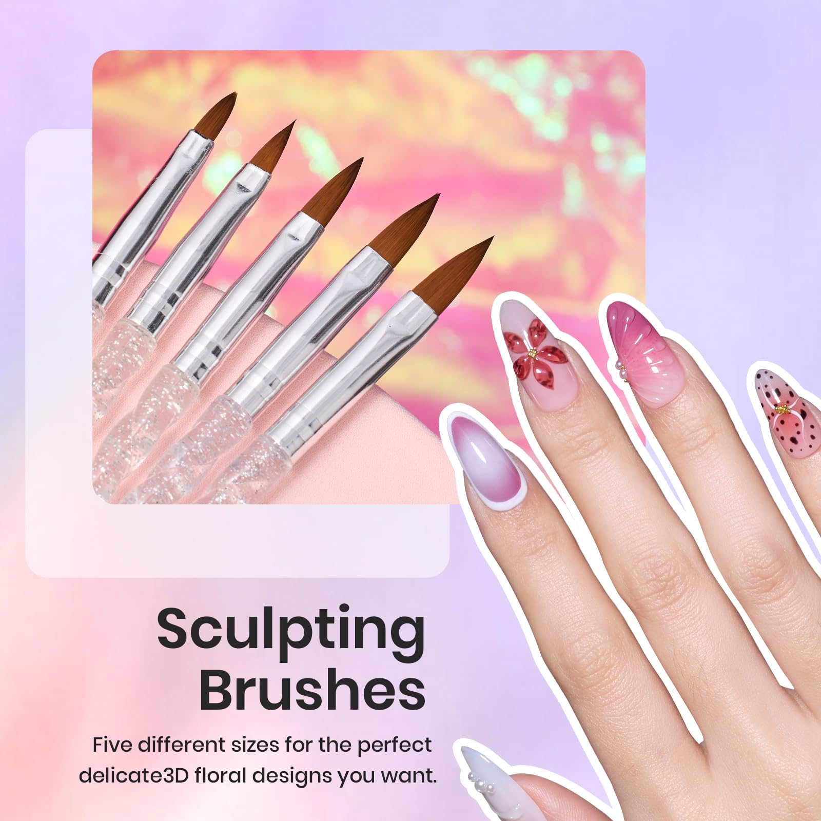 Beetles Gel Polish étui et palette ergonomiques pour rangement pratique