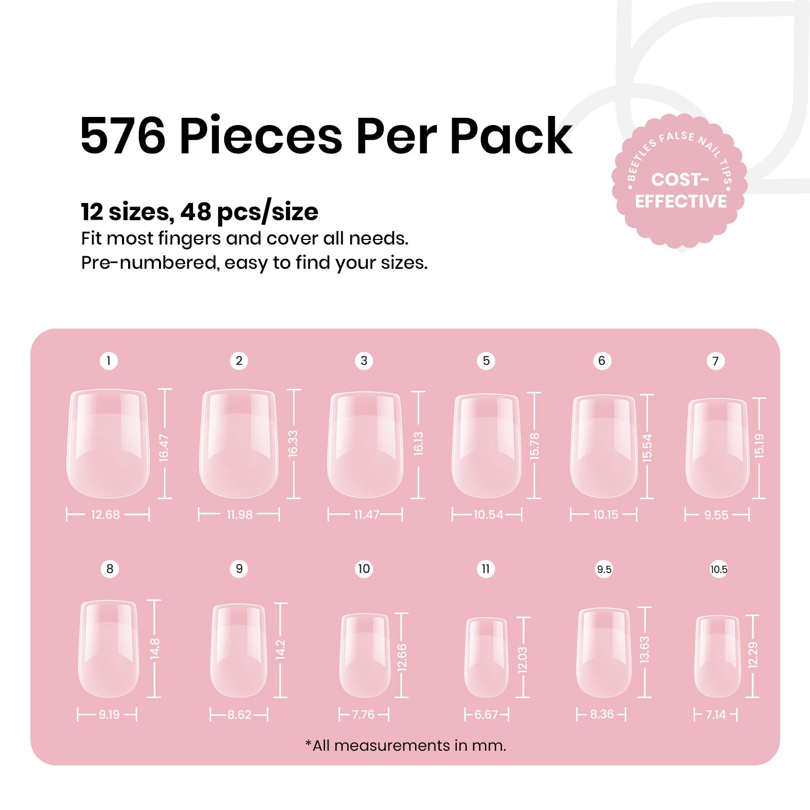 Beetles Gel Polish – face interne mate pour une meilleure adhérence du gel.