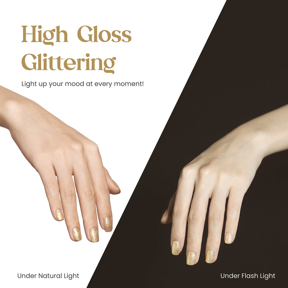 Beetles Gel Polish finition satinée dor pour style élégant