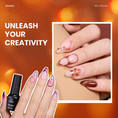 Beetles Gel Polish Glitter Gels add sparkle and dimension to designs.