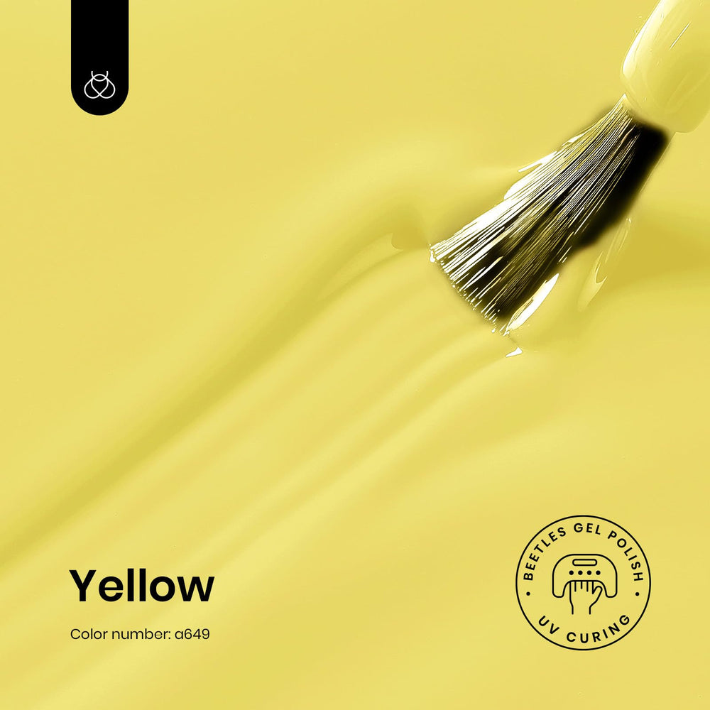 Beetles Gel Polish Canari Jaune – applicateur pour une application lisse