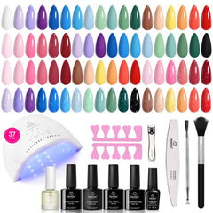 Beetles Gel Polish Kit lampe UV: ensemble complet pour manucure à domicile.