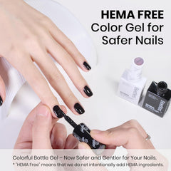 Beetles Gel Polish Kit sans HEMA – flacons faciles à lire et application douce