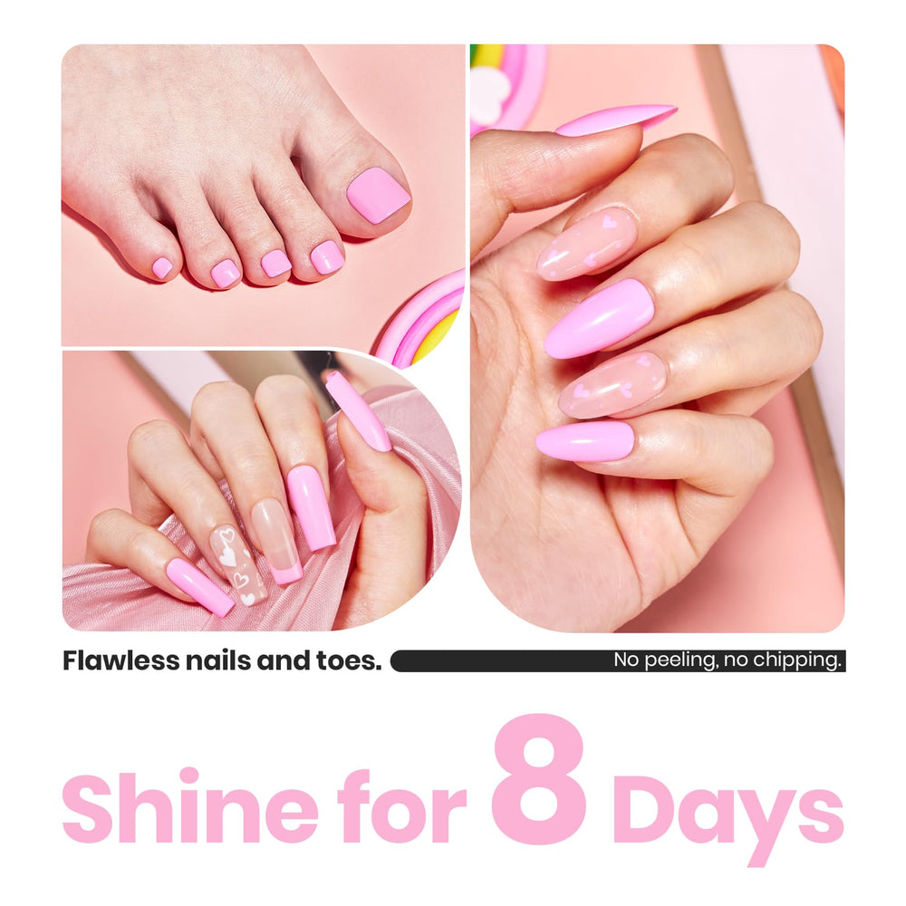 Longue tenue Beetles Gel Polish rose, jusqu’à 8 jours sans écaillage