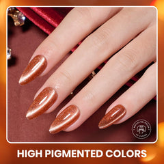 Beetles Gel Polish Magnetic Cat Eye Effect for depth in stylish manis.