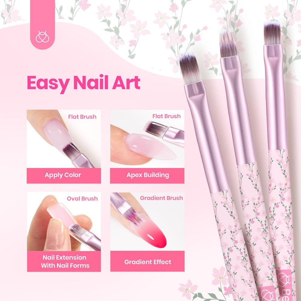 Beetles Gel Polish pinceau oval pour tracés nets et précis