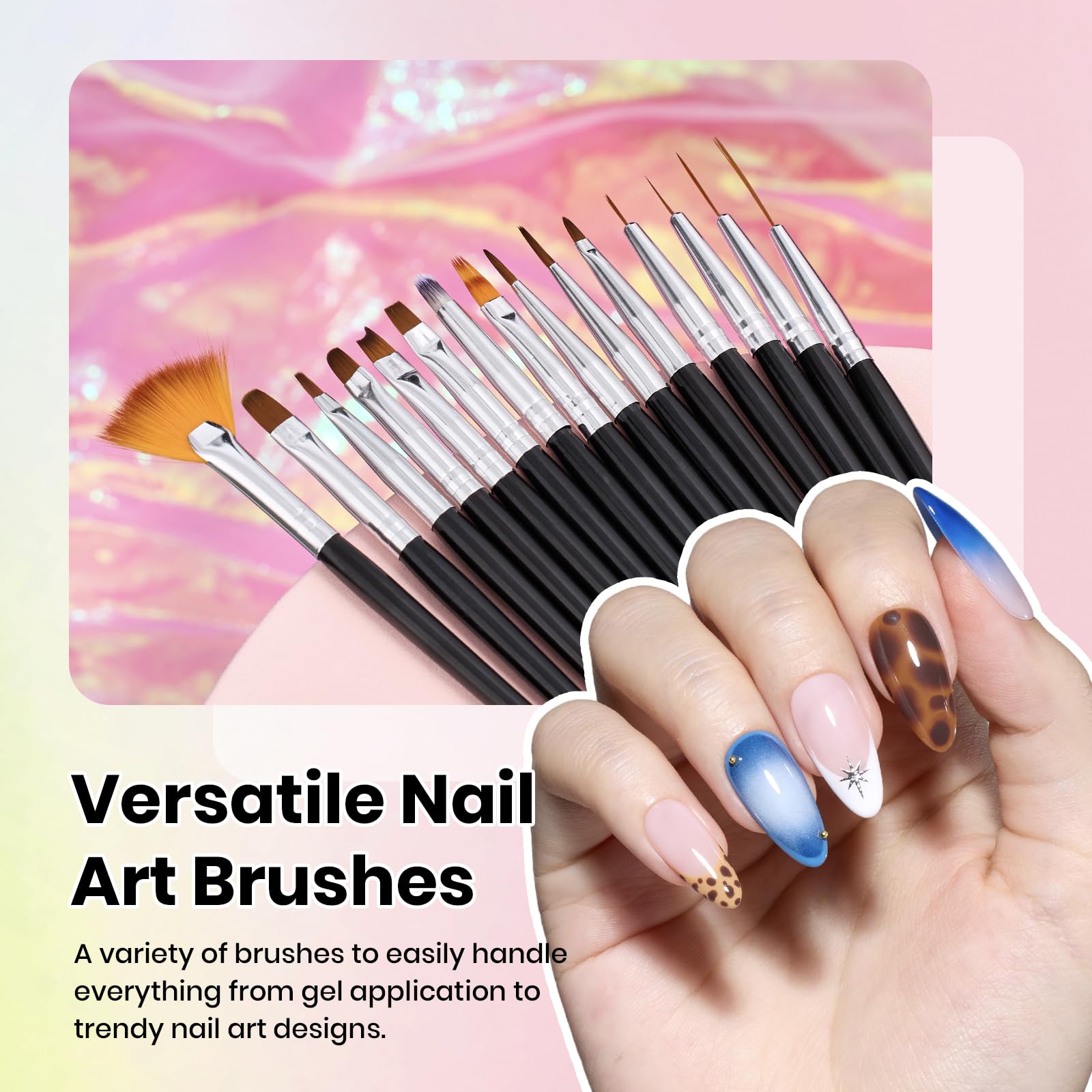 Beetles Gel Polish pinceaux sculpture – créer des formes 3D élégantes sur ongles
